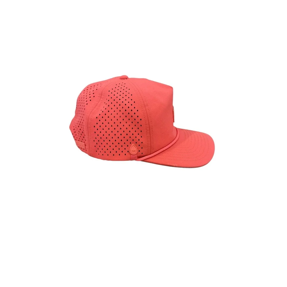 Melin Coronado Hydro Hat Mens Coral Neon Orange Water Resistant Snapback Classic